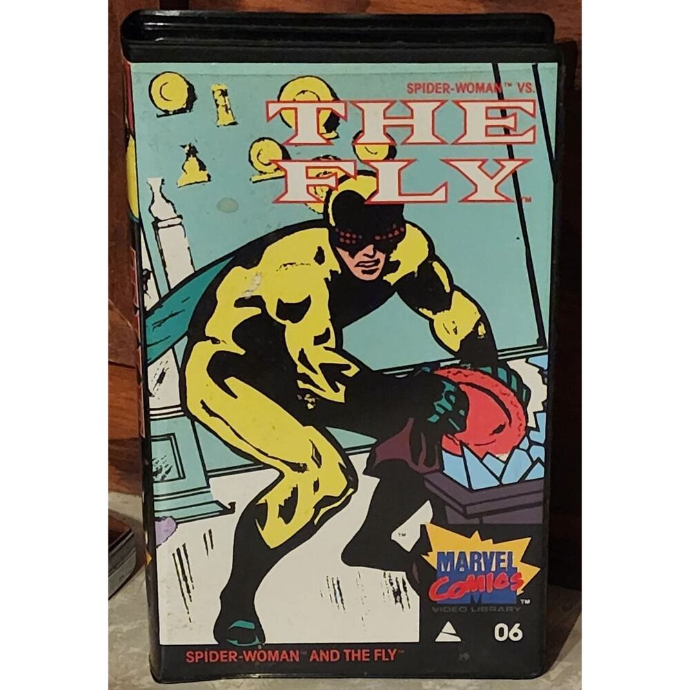 1985 Marvel Comics 06 Spider Woman Vs. The Fly Beta Betamax Tape See Desc. & Pic
